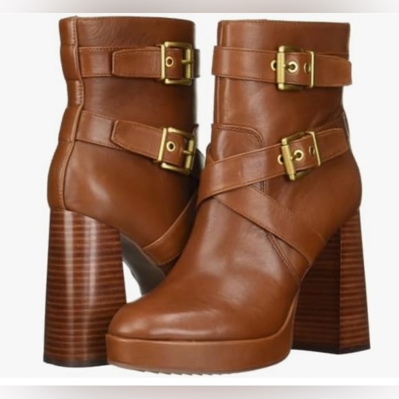 Vince Camuto Women's Coliana Platform Bootie Ankle Boot Color Whiskey Sz 10 - Picture 1 of 11